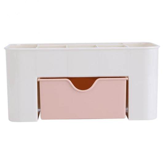 Double Layer Plastic Makeup Organizer - Stylish Storage Solution