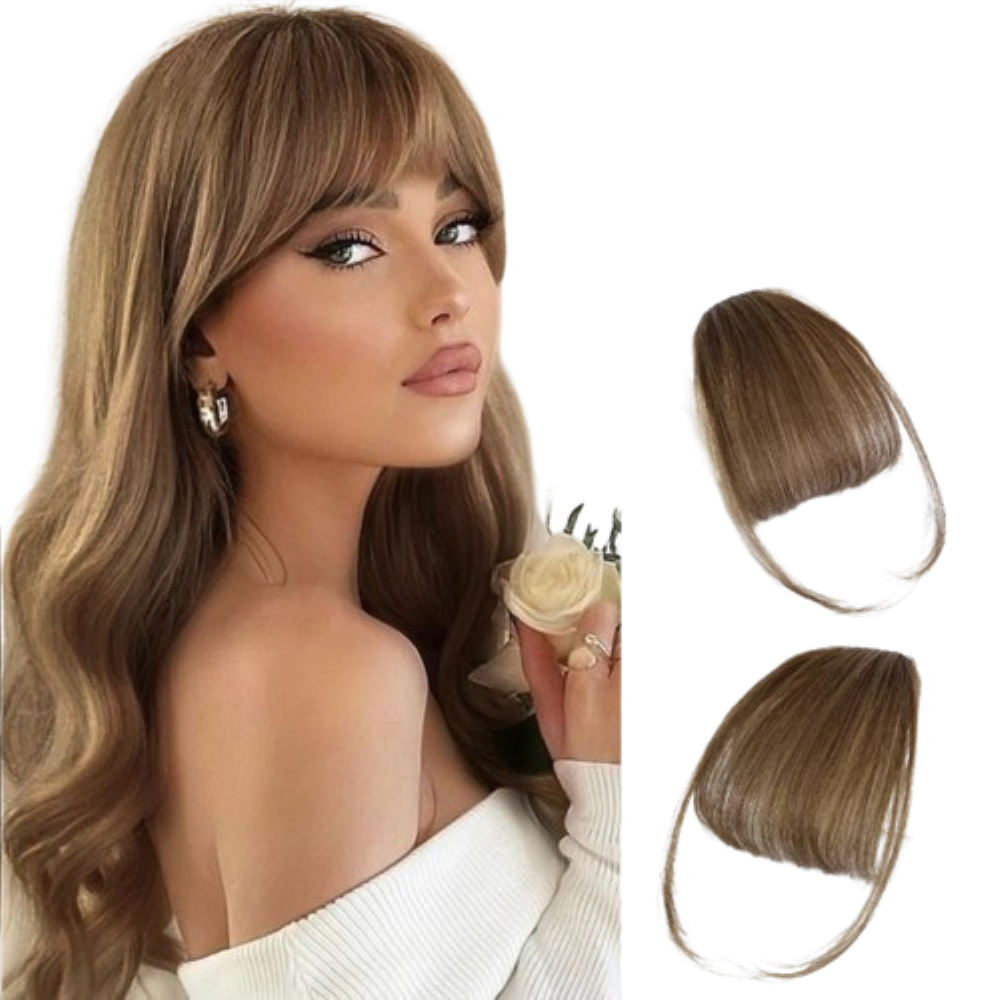 Human Hair Clip-In Fringe Bangs for Stylish Makeovers