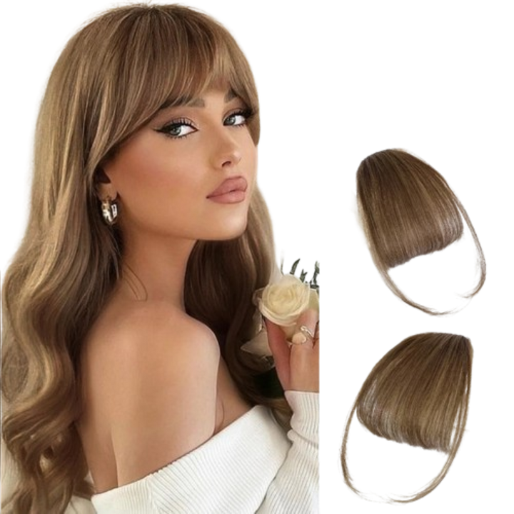 Human Hair Clip-In Fringe Bangs for Stylish Makeovers