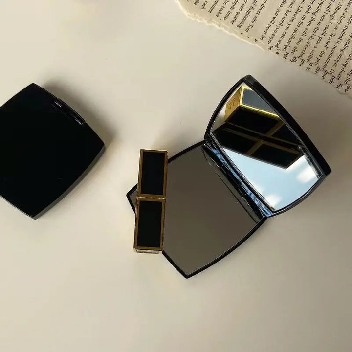 Portable 180° Compact Makeup Mirror for Travel and Home Use
