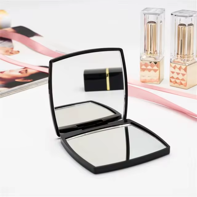 Portable 180° Compact Makeup Mirror for Travel and Home Use