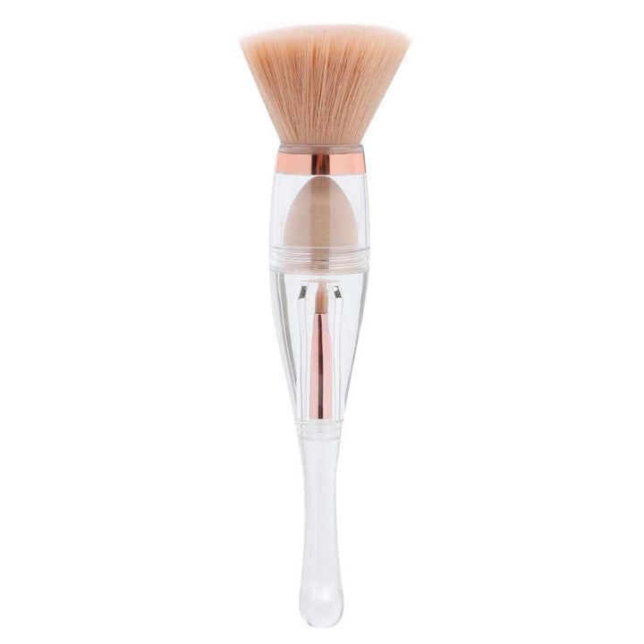3-in-1 Portable Makeup Brush Set for Easy Application