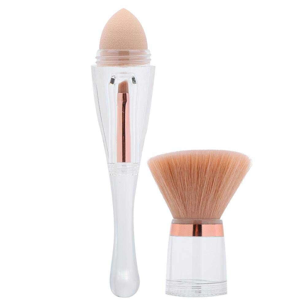 3-in-1 Portable Makeup Brush Set for Easy Application