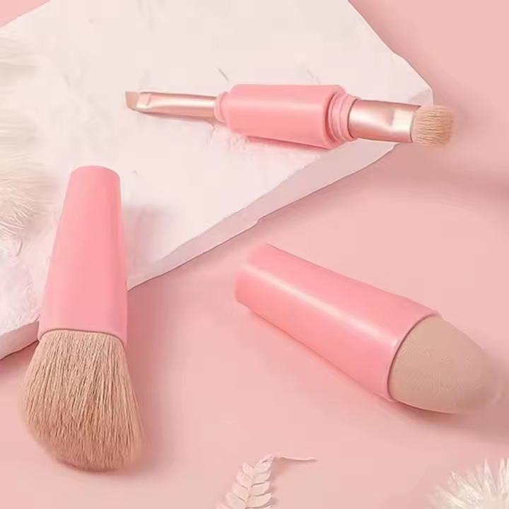 4-in-1 Multi-Task Makeup Brush for Effortless Application