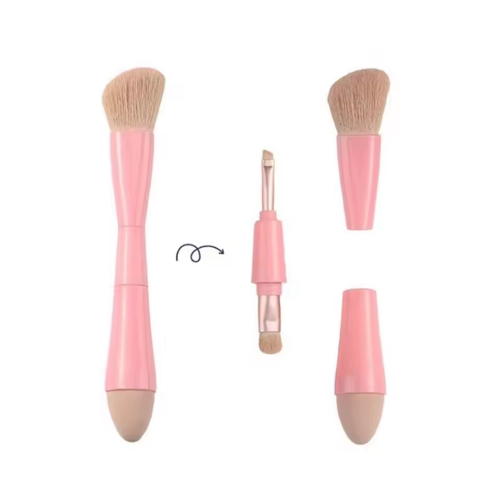 4-in-1 Multi-Task Makeup Brush for Effortless Application