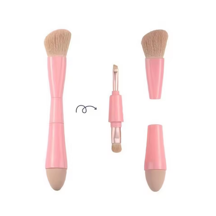 4-in-1 Multi-Task Makeup Brush for Effortless Application