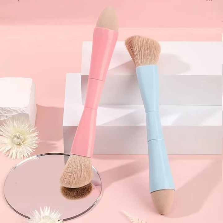 4-in-1 Multi-Task Makeup Brush for Effortless Application
