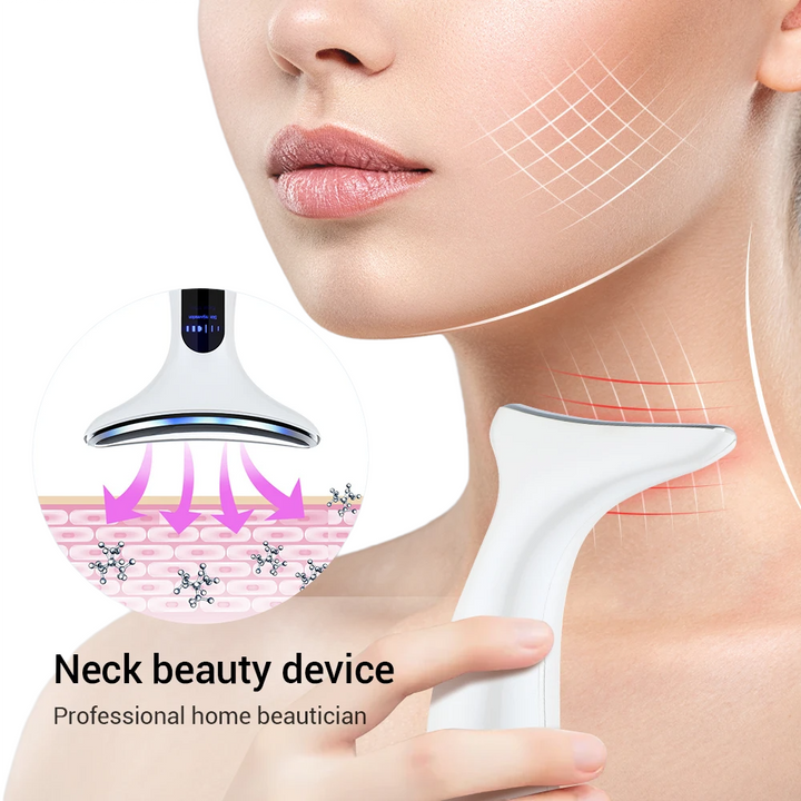 Electric EMS Neck Beauty Device for Facial Massage