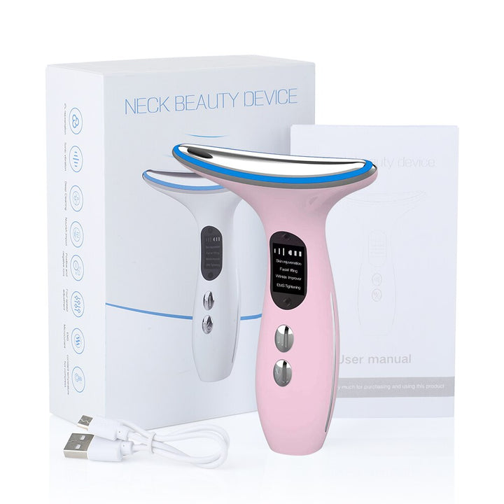 Electric EMS Neck Beauty Device for Facial Massage
