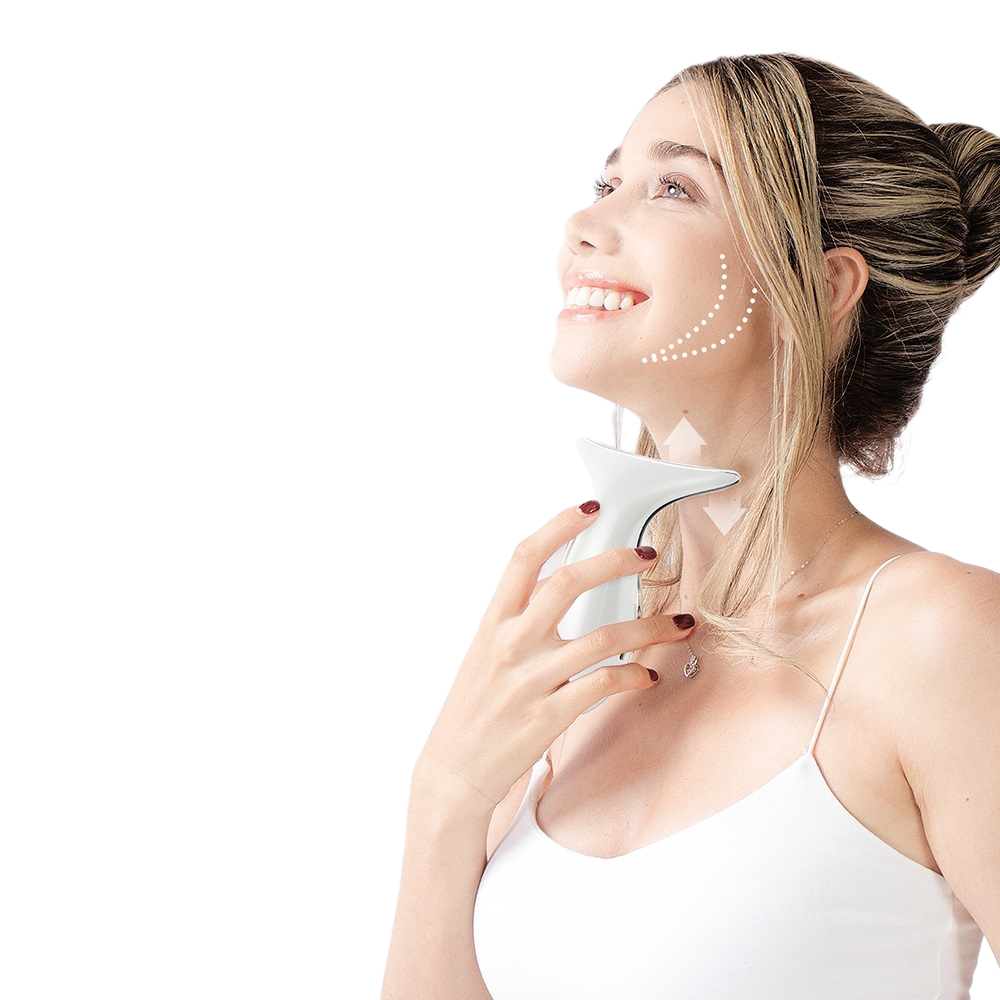 Electric EMS Neck Beauty Device for Facial Massage