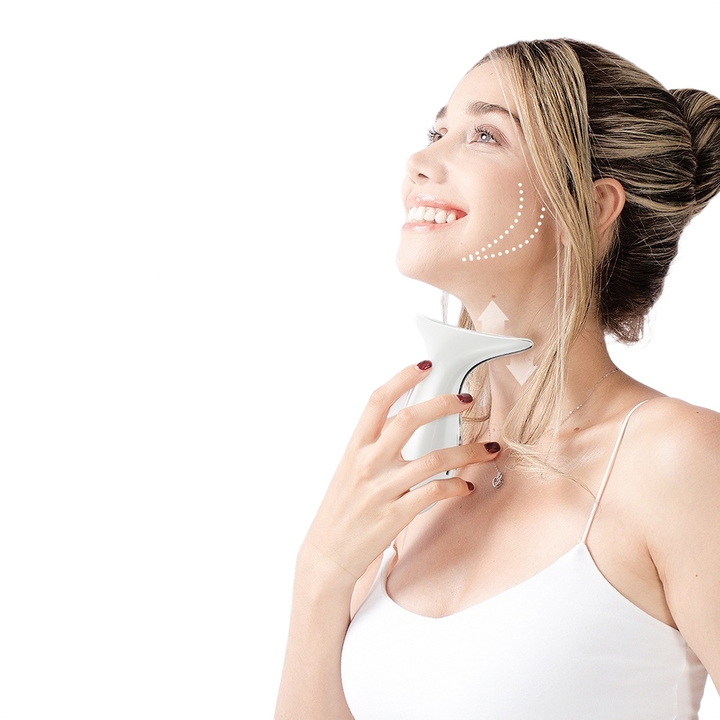 Electric EMS Neck Beauty Device for Facial Massage
