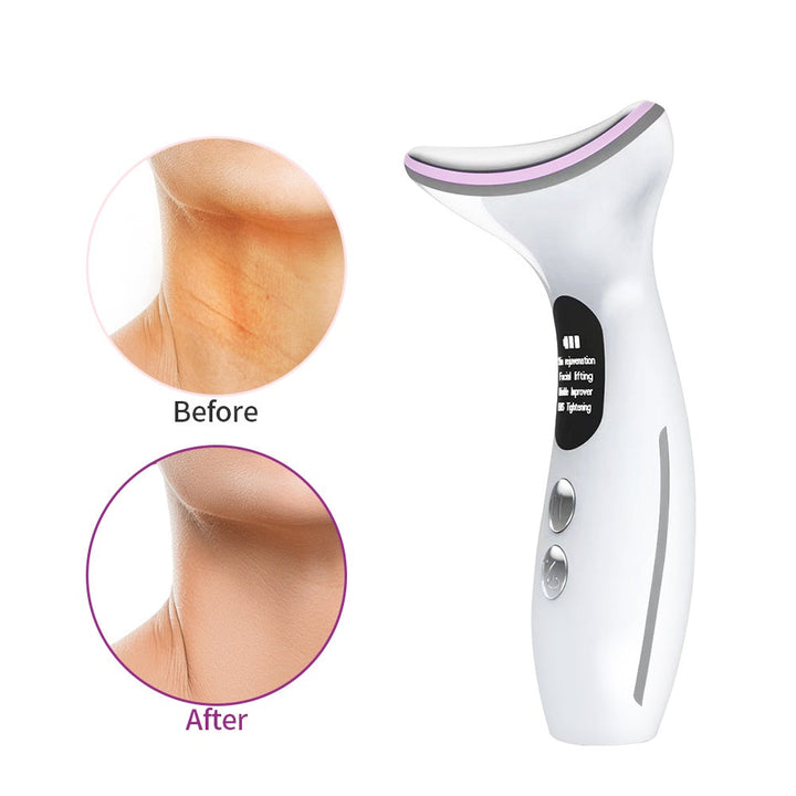 Electric EMS Neck Beauty Device for Facial Massage