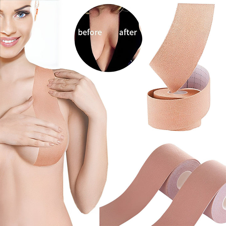 Push-Up Bra Tape for Support and Lift