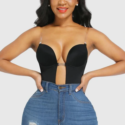 V-Neck Bodysuit Shapewear for a Flattering Silhouette