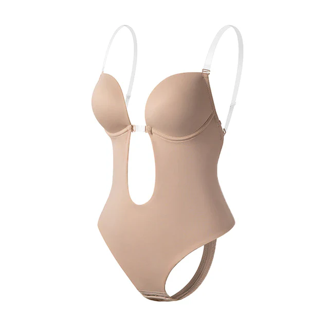 V-Neck Bodysuit Shapewear for a Flattering Silhouette