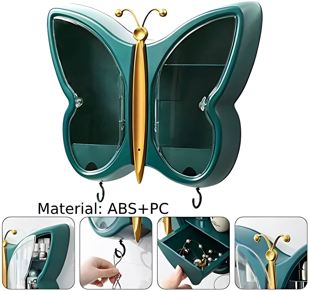 Butterfly-Themed Storage Box for Organizing and Decor