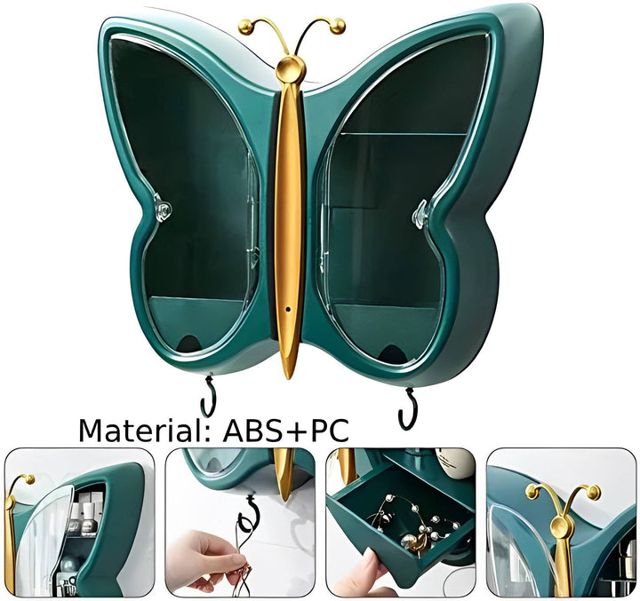 Butterfly-Themed Storage Box for Organizing and Decor