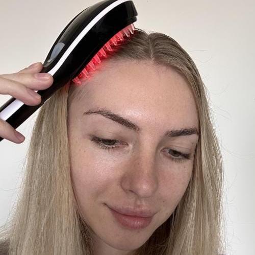 Electric Hair Massager with Red Light Therapy for Scalp Relaxation