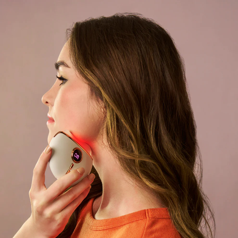Red Light Face Massager and Gua Sha Tool for Skin Rejuvenation