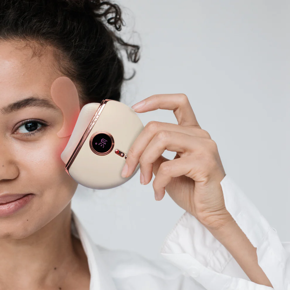 Red Light Face Massager and Gua Sha Tool for Skin Rejuvenation