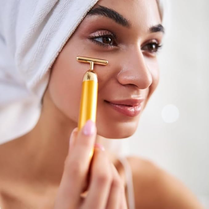 Vibrating Facial Massager for Relaxation and Skin Rejuvenation