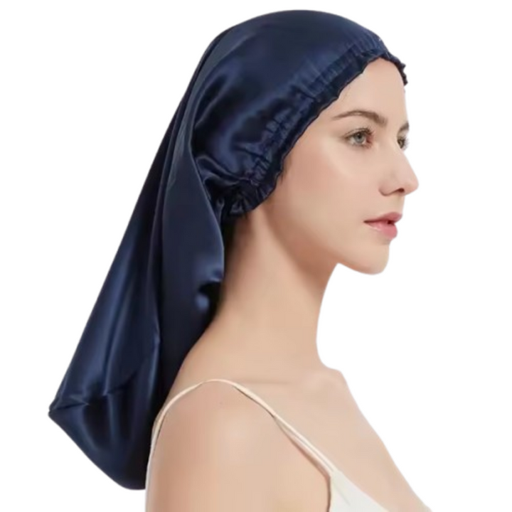 Satin Bonnet for Long Hair - Comfortable Sleep Cap