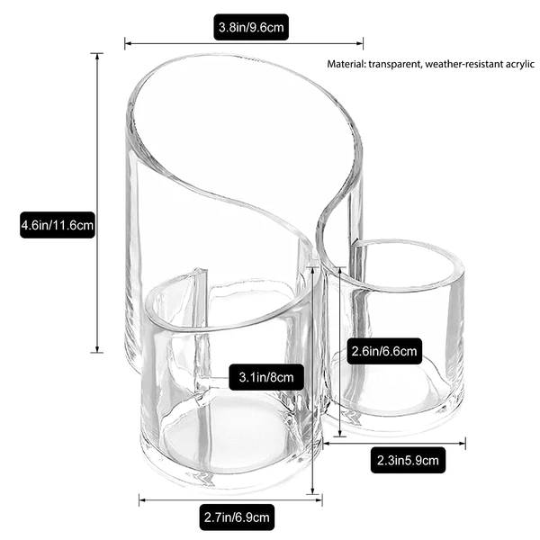 Acrylic Makeup Brush Organizer