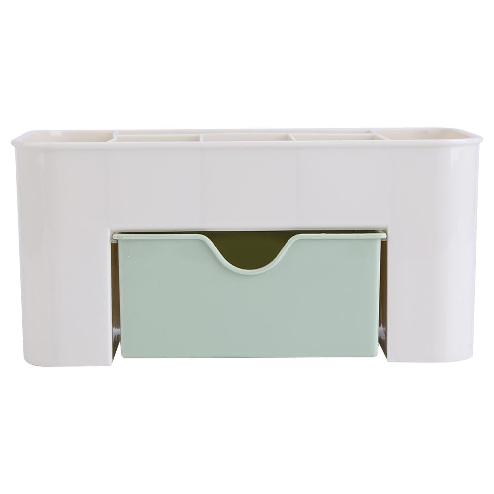 Double Layer Plastic Makeup Organizer - Stylish Storage Solution