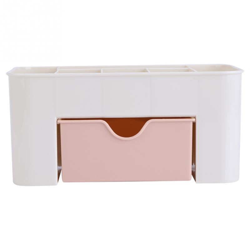 Double Layer Plastic Makeup Organizer - Stylish Storage Solution