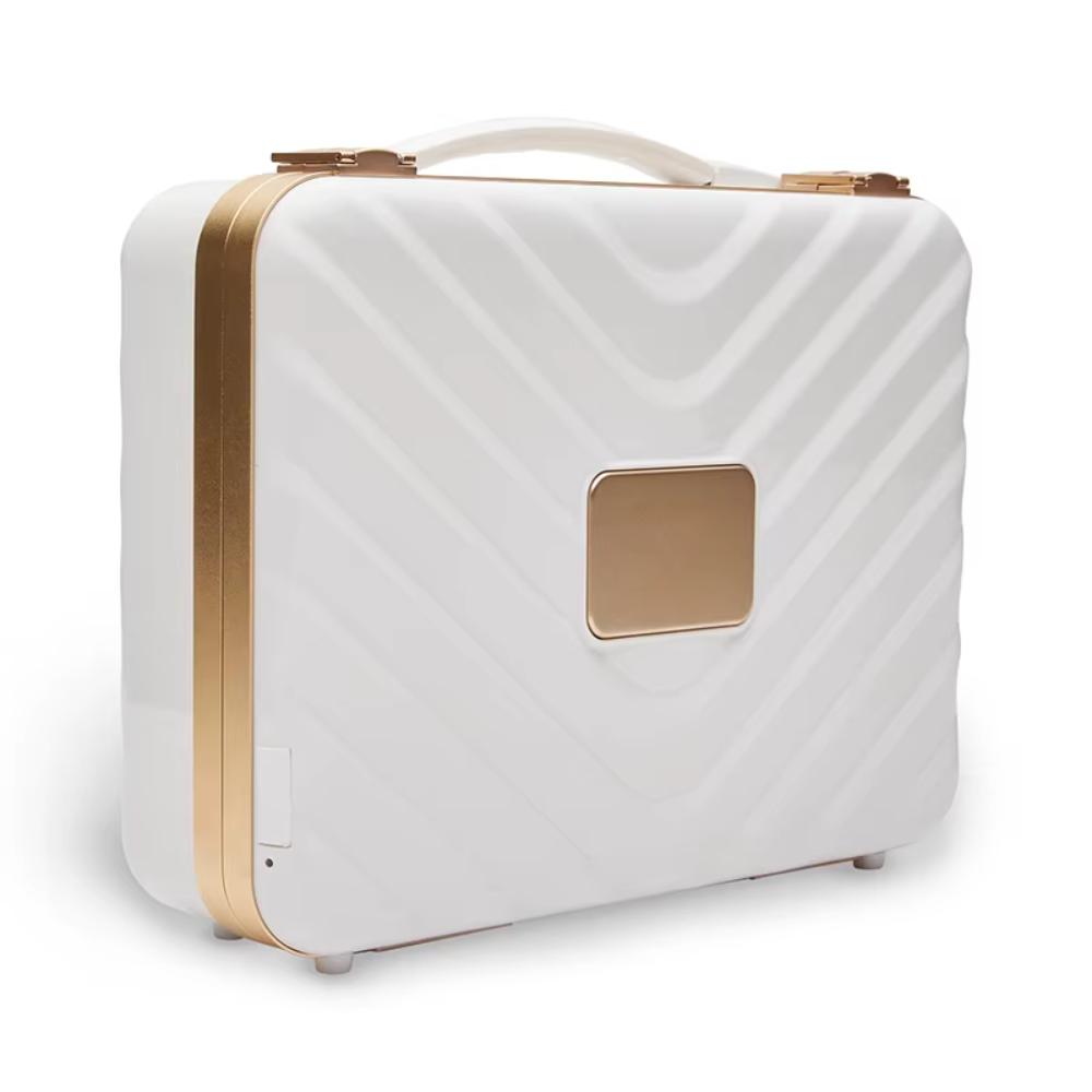 LED Mirror Makeup Organizer - Cosmetic Storage Bag