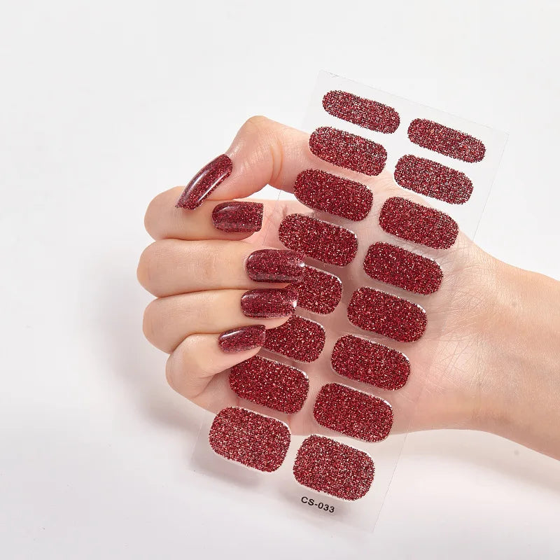 Nail Stickers - Colorful Nail Polish Wraps for Easy Application