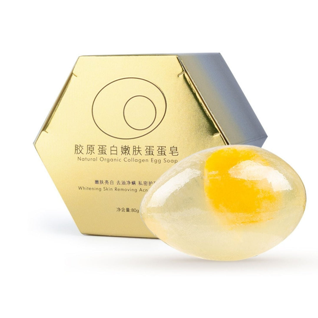 Natural Collagen-Infused Egg Soap for Radiant Skin