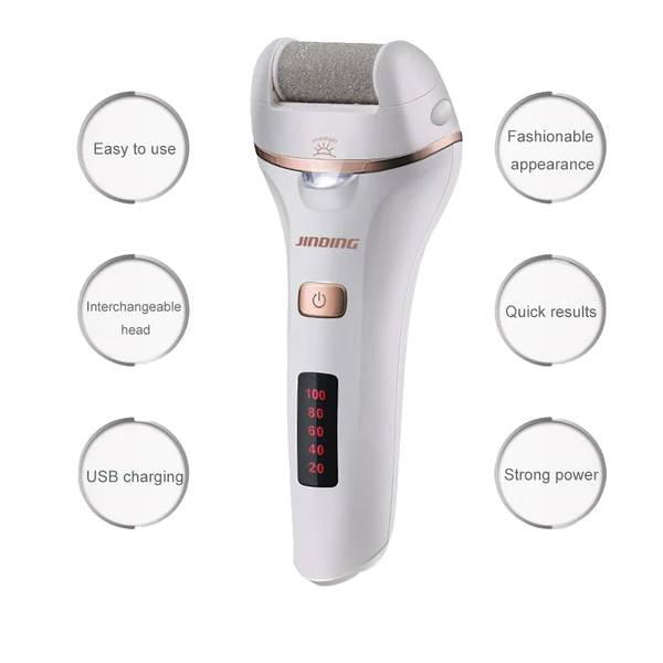 Electric Foot Callus Remover - Rechargeable and Easy to Use
