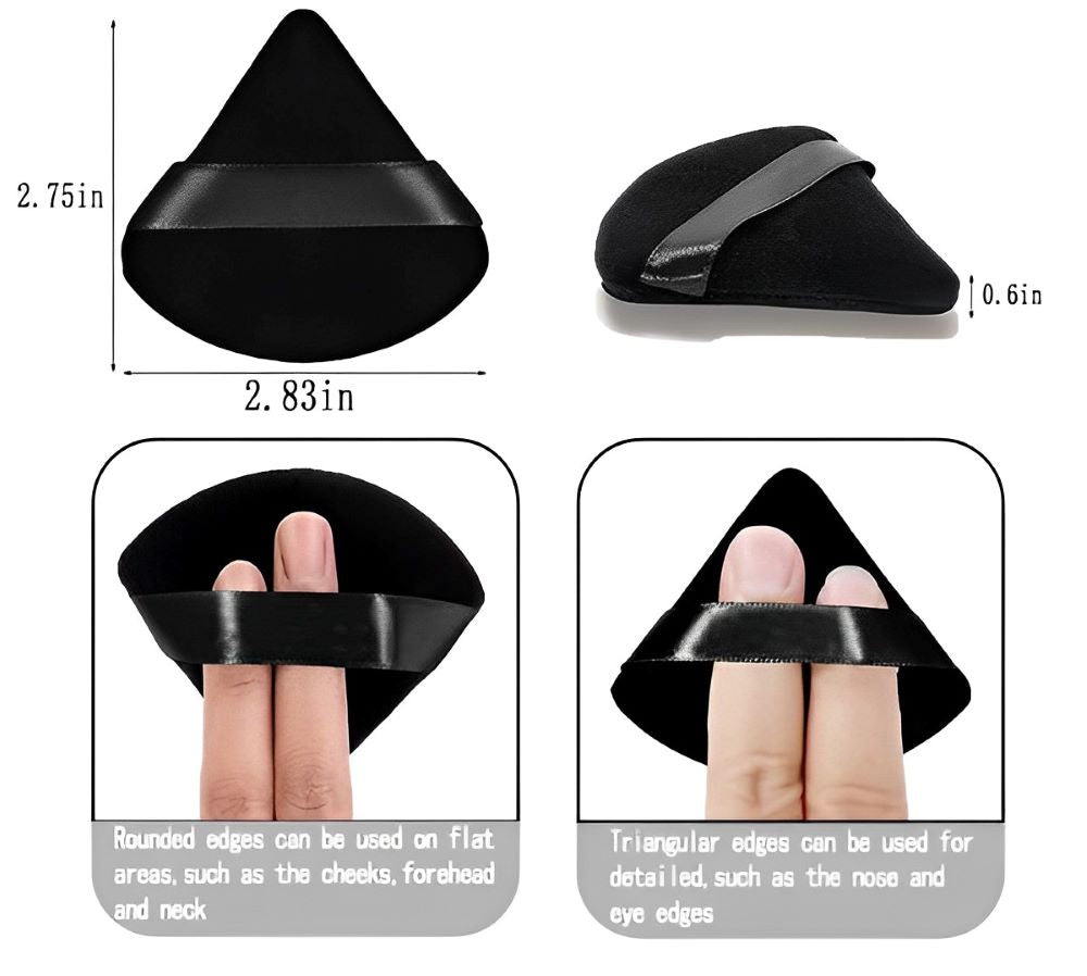 Triangle Makeup Powder Puffs for Flawless Application