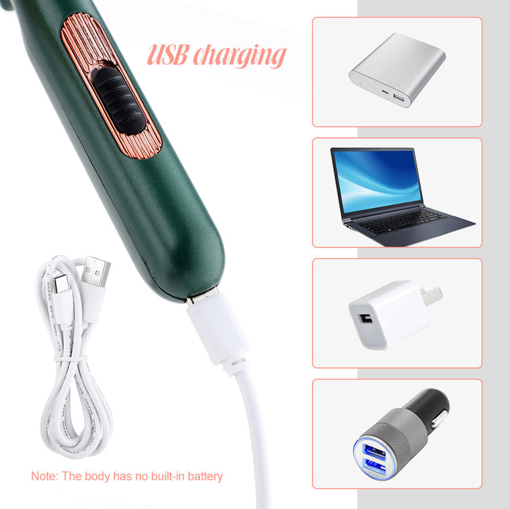 Portable Electric Hair Straightening Brush - USB Powered Styling Tool