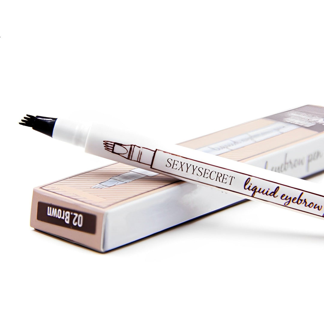 4 Pack Eyebrow Pencils with Fork Tip for Precise Application
