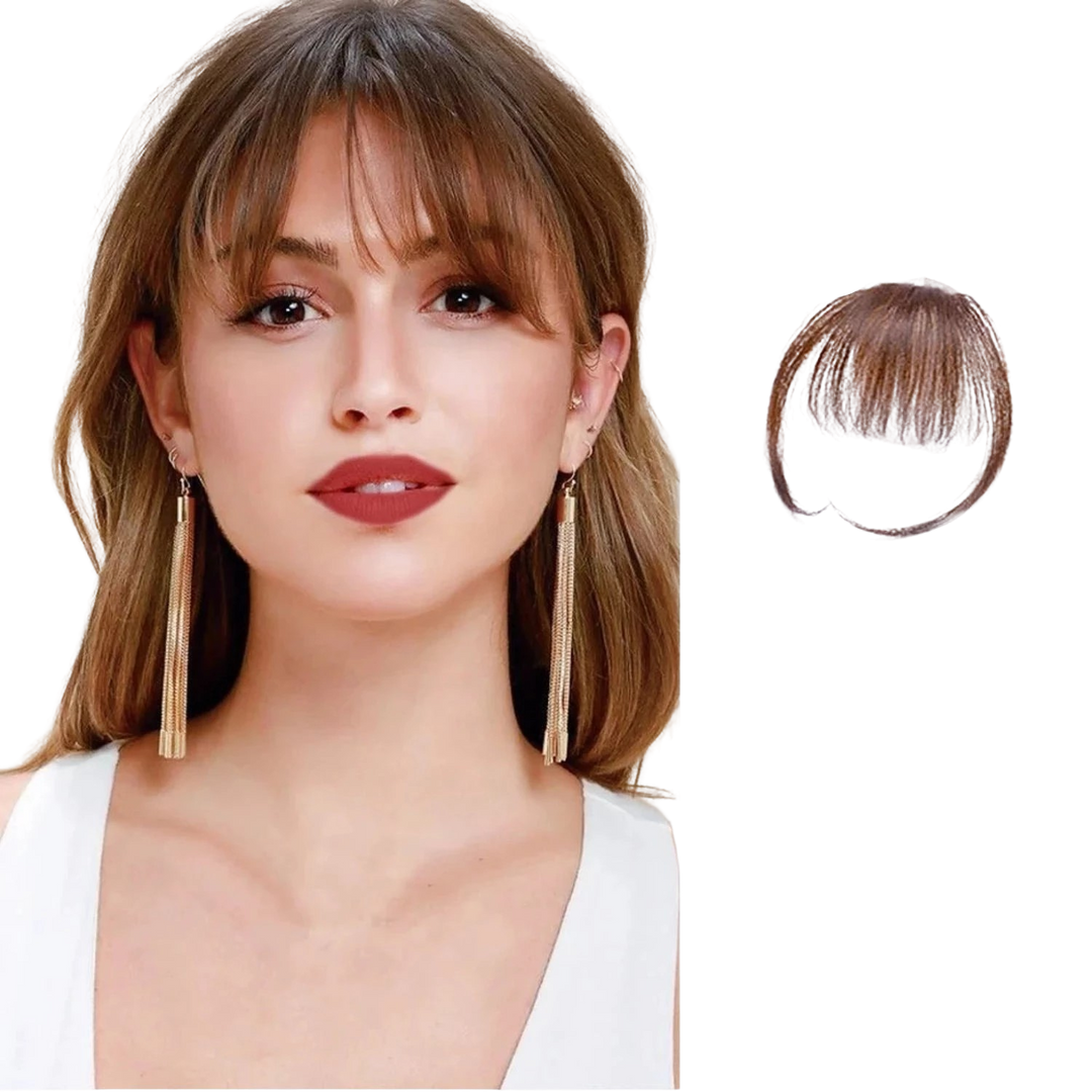 Human Hair Clip-In Fringe Bangs for Stylish Makeovers