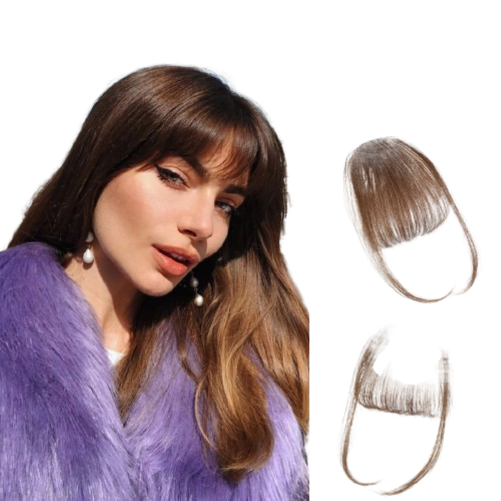 Human Hair Clip-In Fringe Bangs for Stylish Makeovers