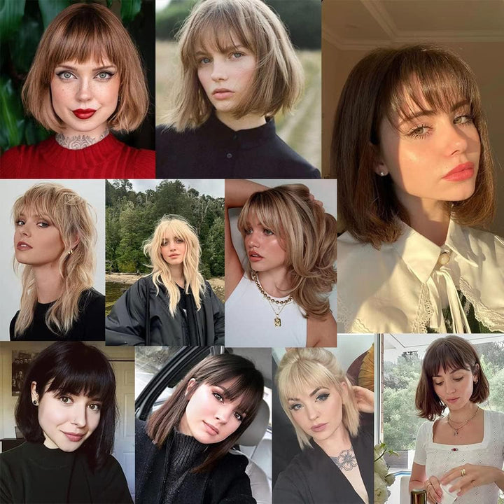 Human Hair Clip-In Fringe Bangs for Stylish Makeovers