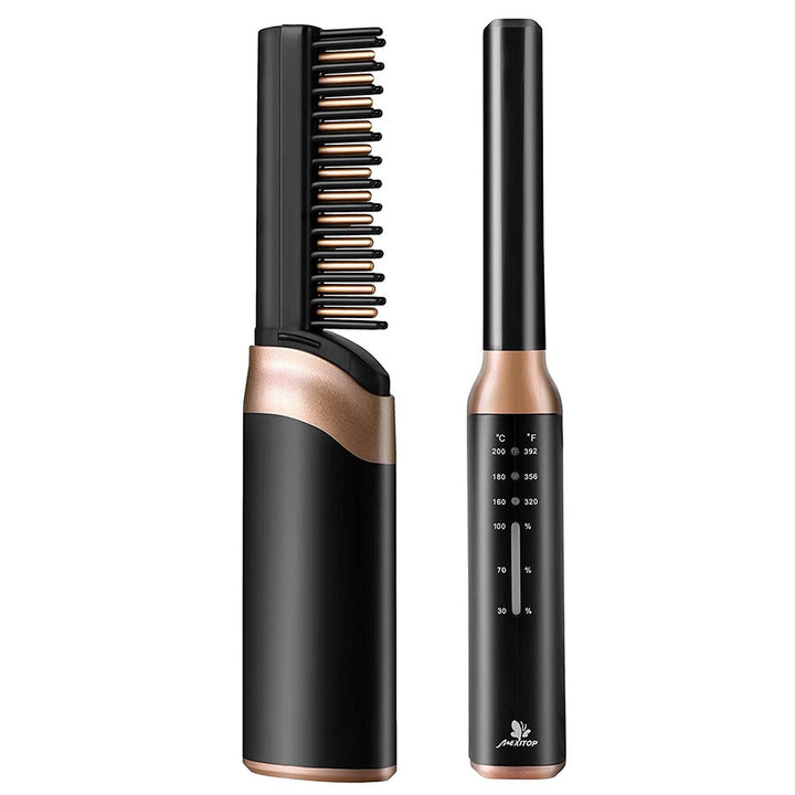 Cordless Hair Straightening Brush for Effortless Styling